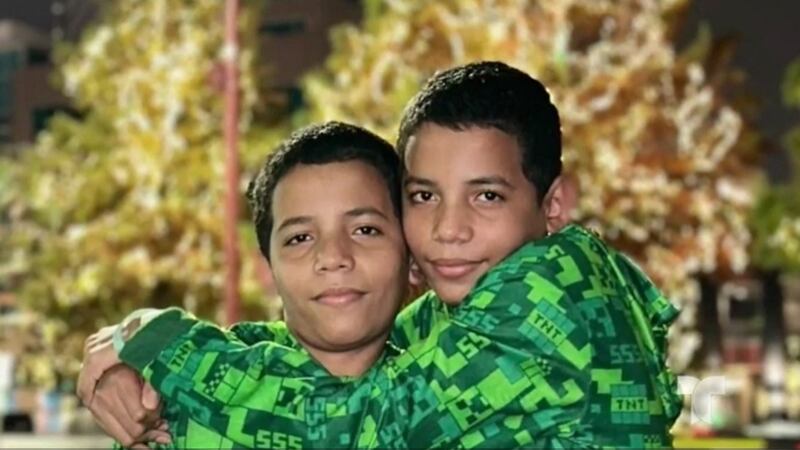 Jefferson y Josué Pérez, ambos de 13 años