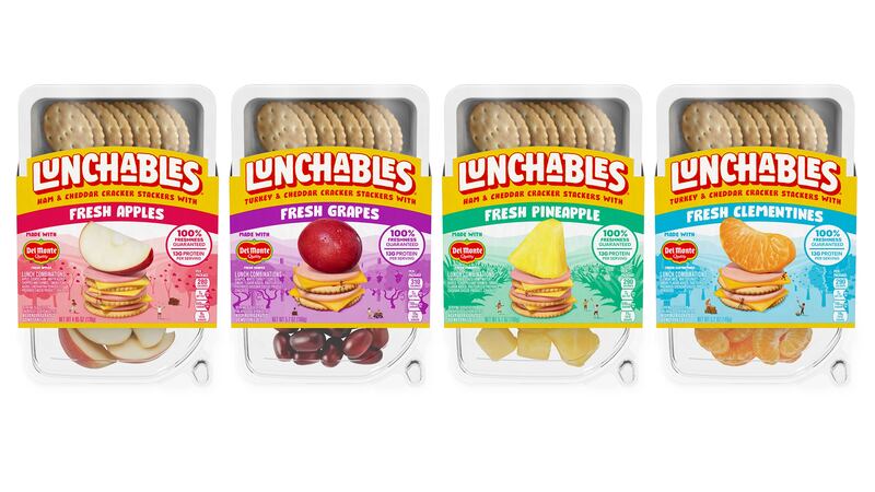 Lunchables estrena cuatro nuevas ofertas de fruta fresca en colaboración con Del Monte.